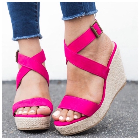 Beast Fashion Shoes - 🌸 New! Ankle Wrap Espadrille Platform Wedge